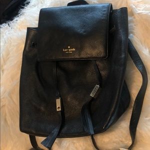 Kate spade bucket backpack black